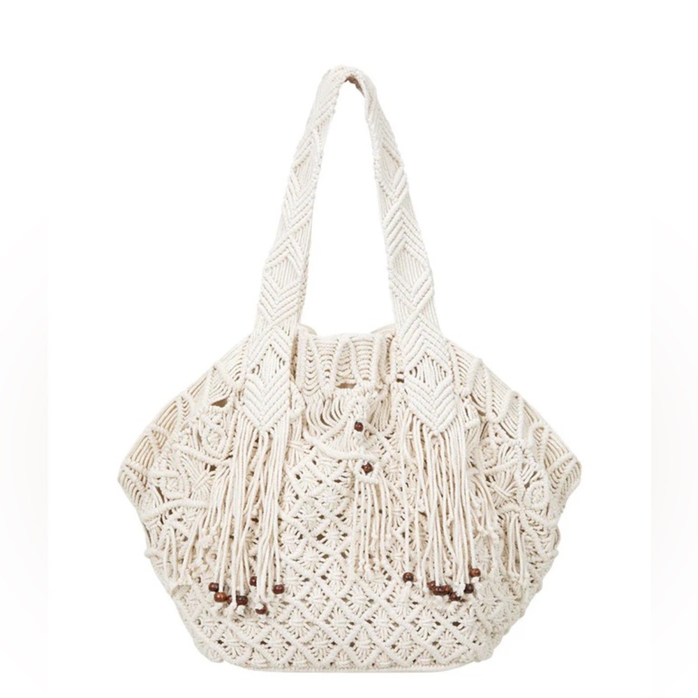 NWTS SPELL SISTER HONEY MACRAME BAG